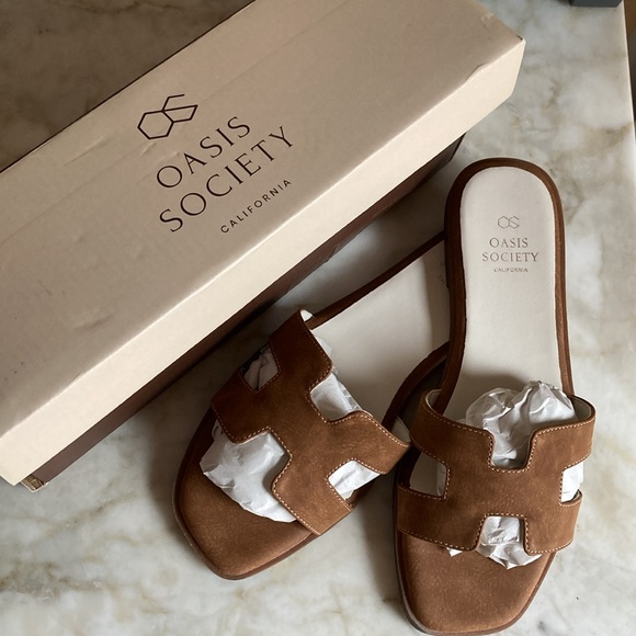 Open Society H sandal - similar to HERMÈS Oran and Steve Madden Hayden.NIB. 7.5. - Picture 5 of 7